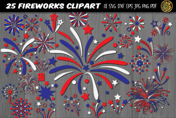 Download Independence Day Firework SVG 25 Clipart - Independence day Collection