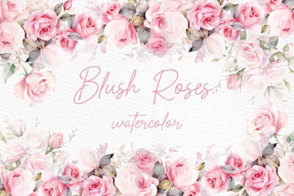 Download Watercolor Roses Clipart Blush Floral - Premium Resources