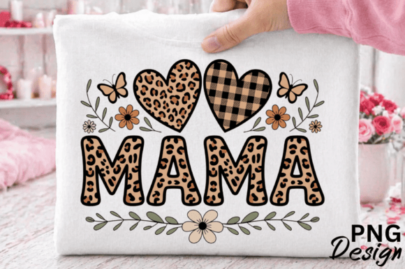 Download Mama Floral Heart PNG Design - Mama floral Collection