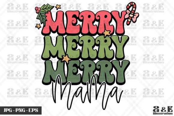 Download Merry Merry Mama Retro Xmas for Mom - Premium Resources