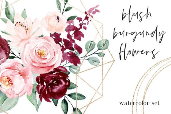 Download Watercolor Flowers and Floral Alphabet - Premium Resources